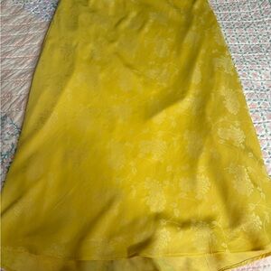 Chelsea & Violet Yellow Floral Midi Skirt